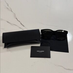 YSL - Saint Laurent Black Sunglasses